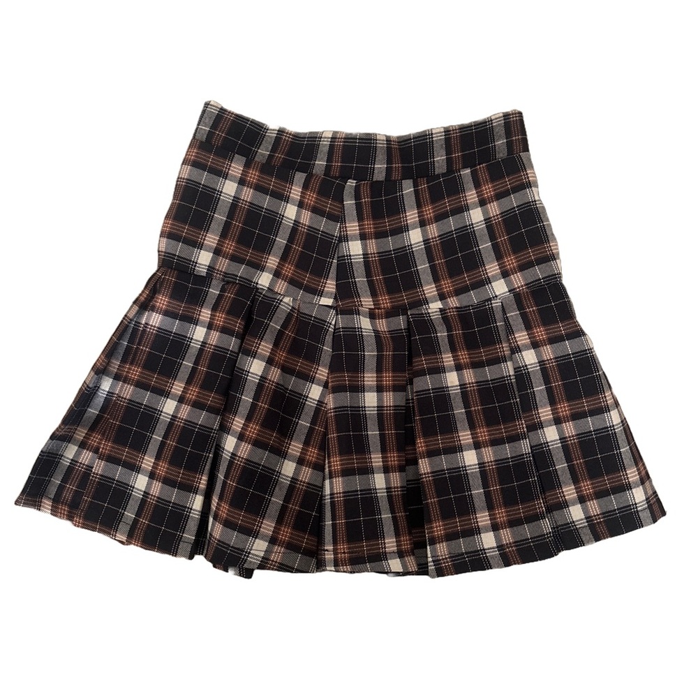 Hesperus Plaid Pleated Skirt